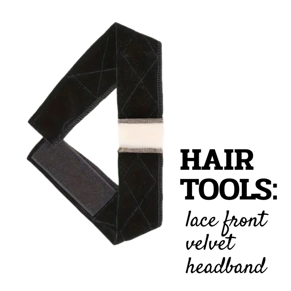 HAIR TOOLS: Lace Front Velvet Wig Grip Headband (1pc per order)